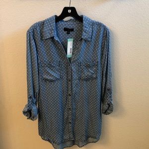 Stitch Fix Floid Chambray Top (Medium)
